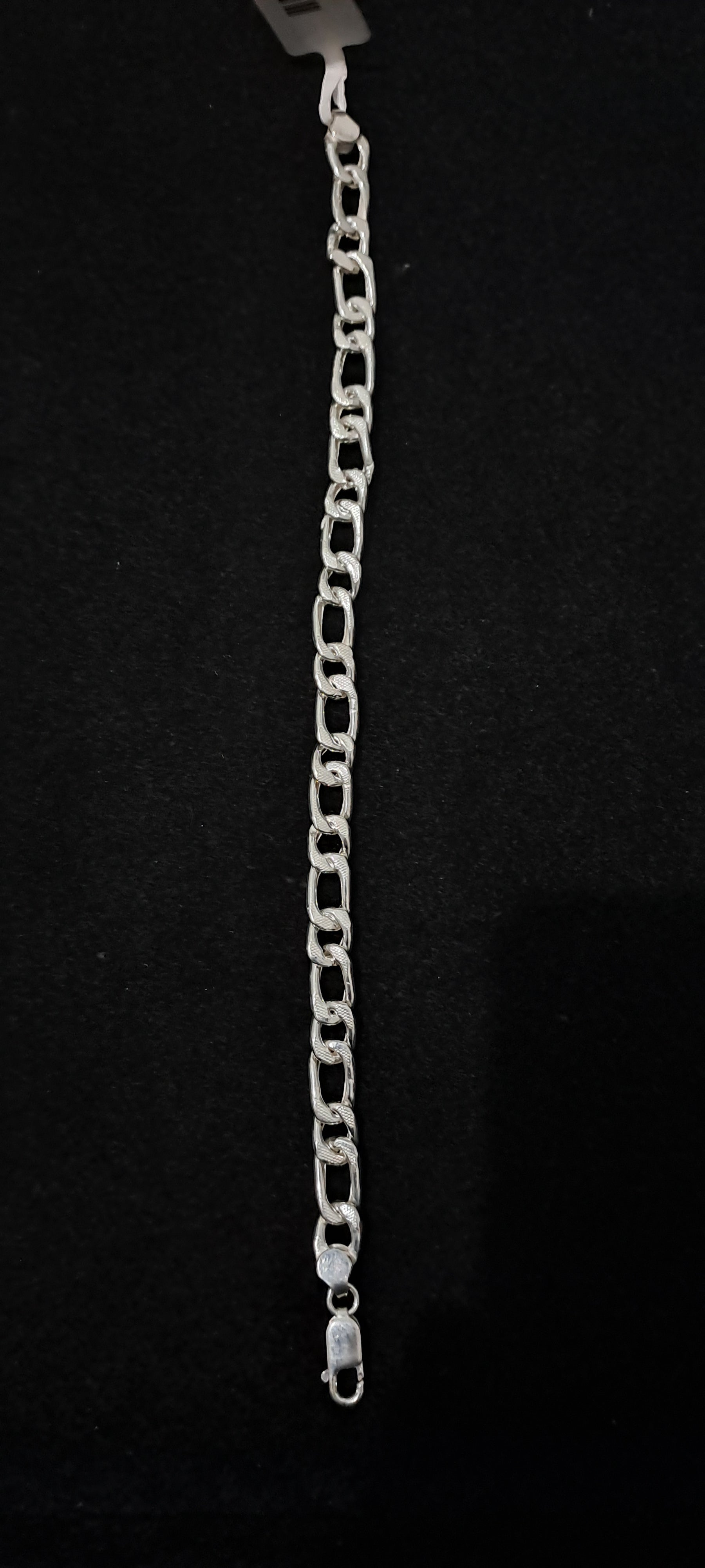 Classic Figaro Chain Bracelet for Men | Minimal Everyday Bracelet | 925 Sterling Silver
