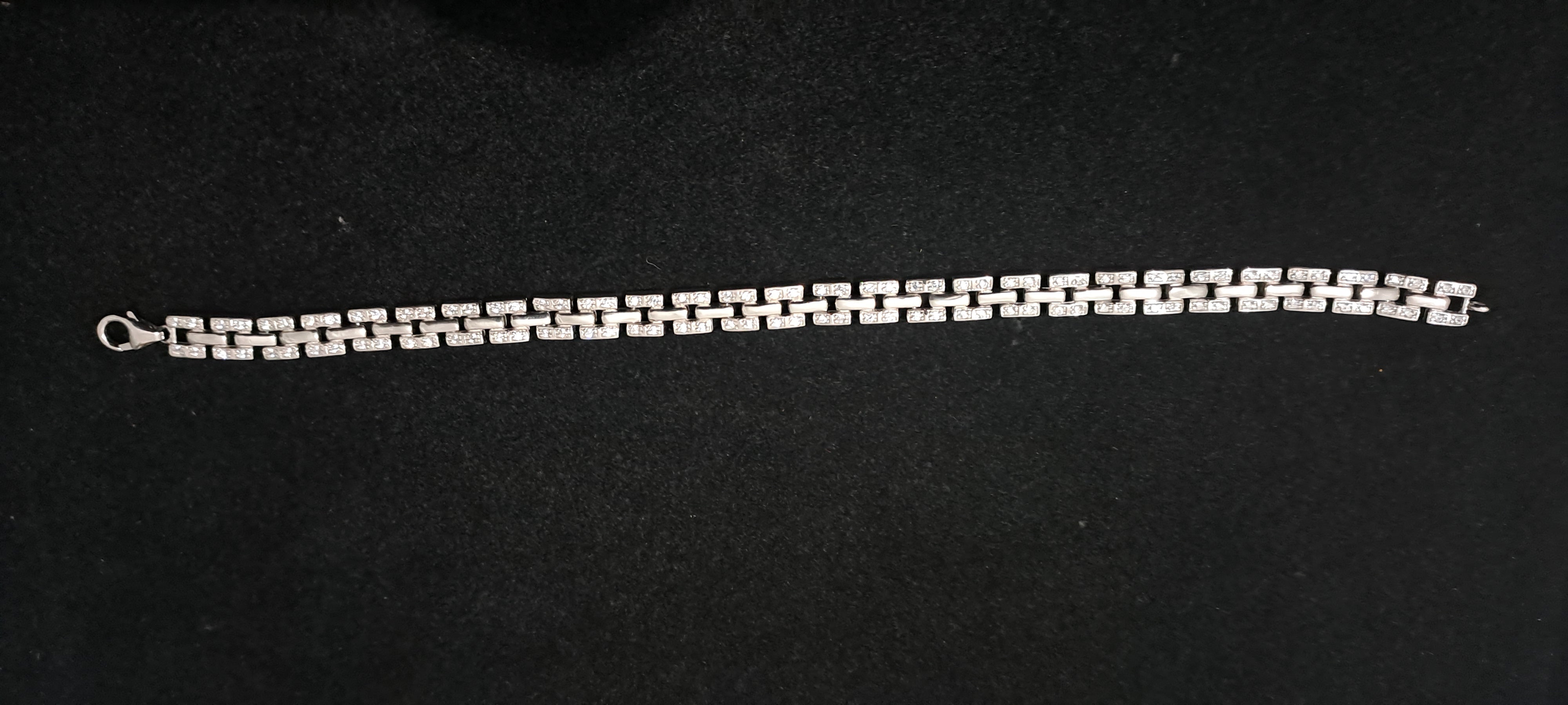Diamond Link Bracelet for Men | Luxury Statement Bracelet | 925 Sterling Silver