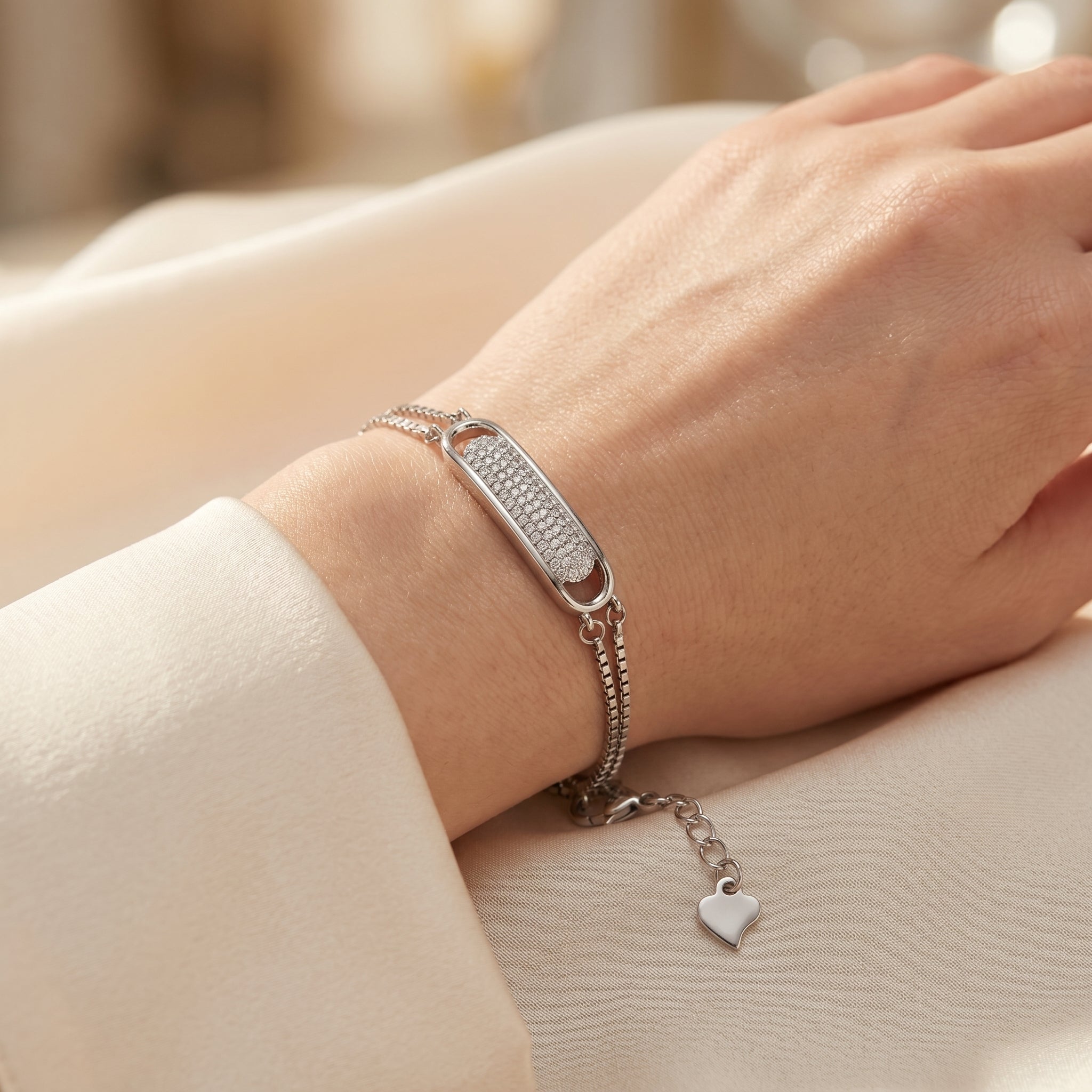Elegant Stone Bar Bracelet for Women | Stylish Daily Wear Bracelet | 925 Sterling Silver