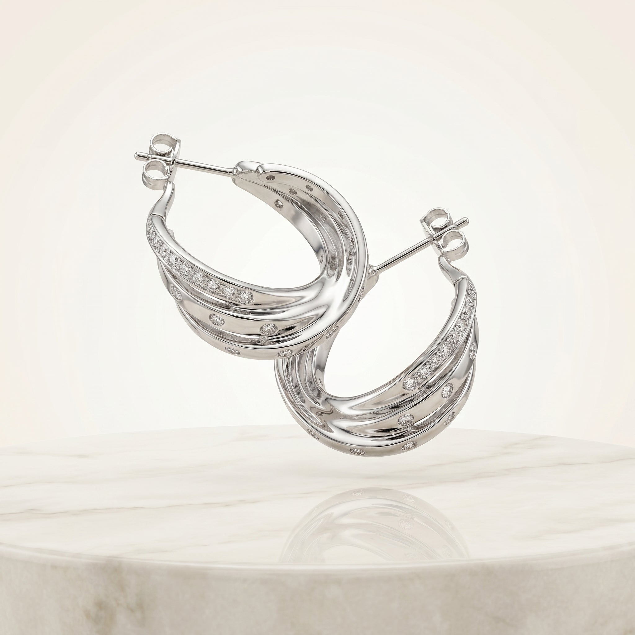 Elegant Hoop Earrings for Women | Stylish Daily Wear Earrings | 925 Sterling Silver