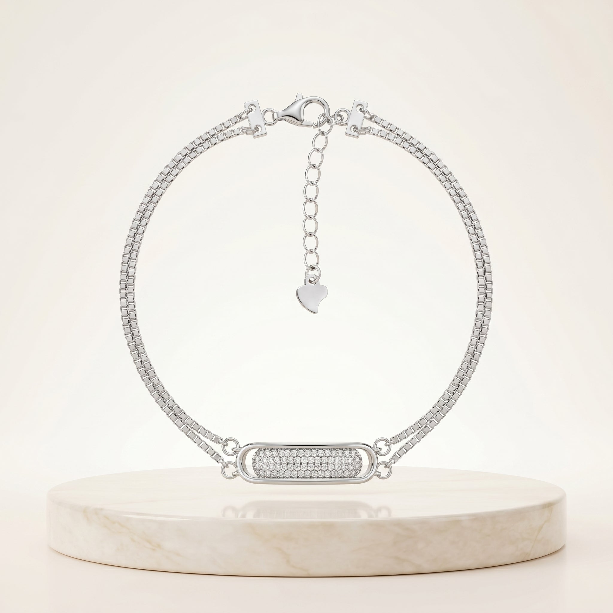 Elegant Stone Bar Bracelet for Women | Stylish Daily Wear Bracelet | 925 Sterling Silver