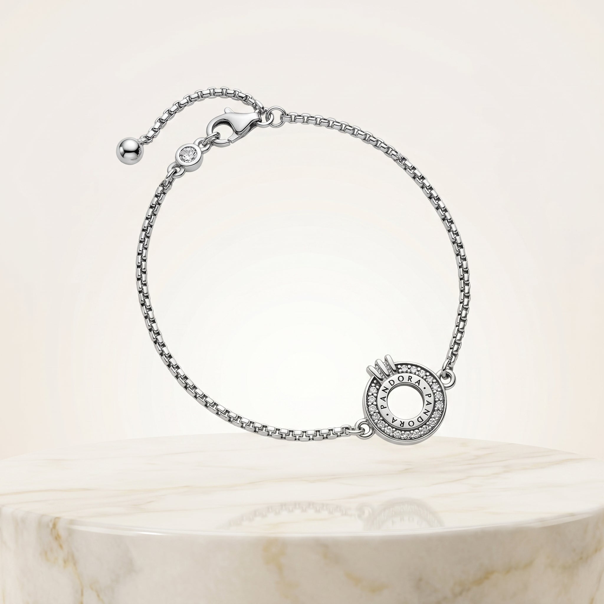 Elegant Circle Charm Bracelet for Women | Minimal Daily Wear Bracelet | 925 Sterling Silver