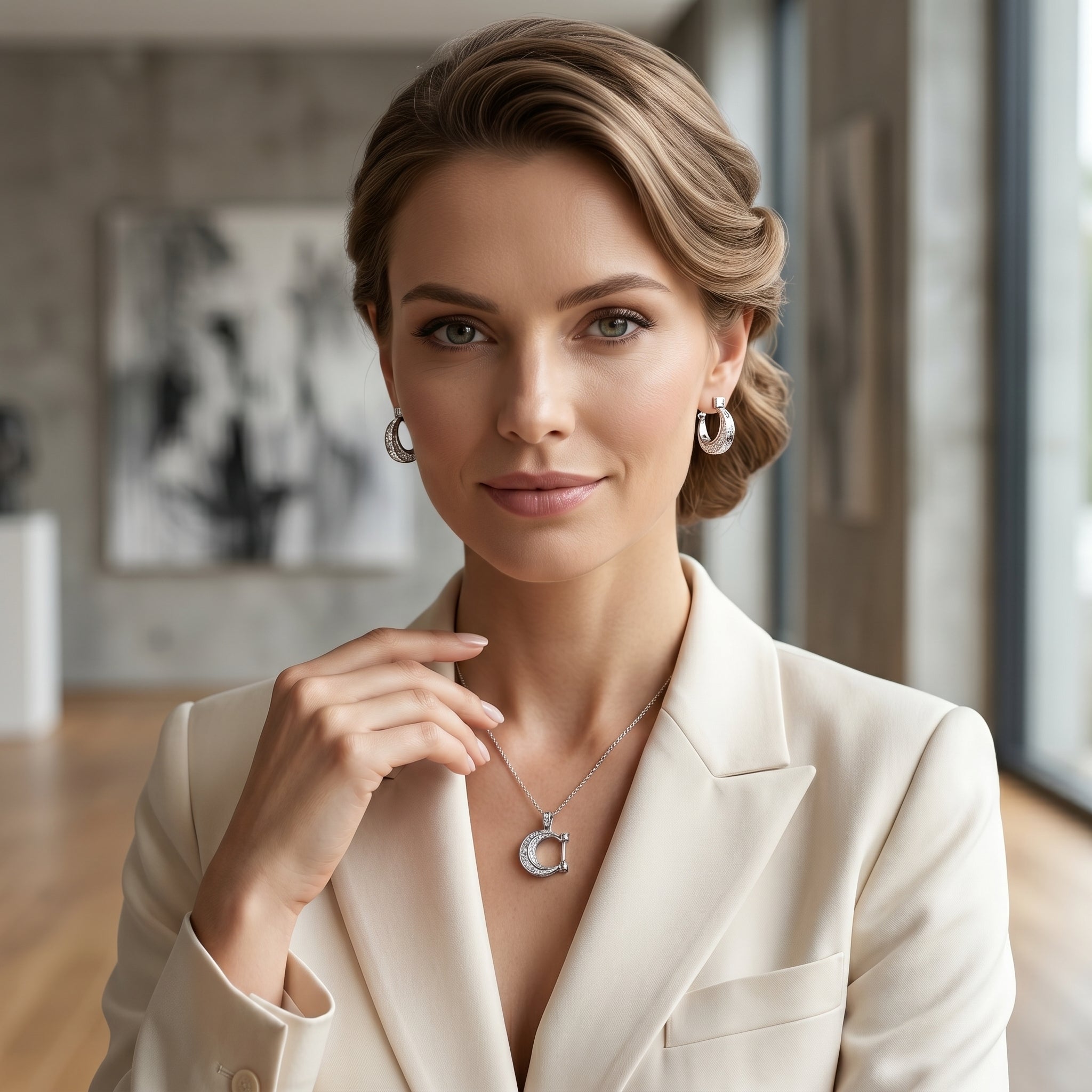 Elegant Diamond Hoop Earrings for Women | Premium Daily Wear Earrings | 925 Sterling Silver
