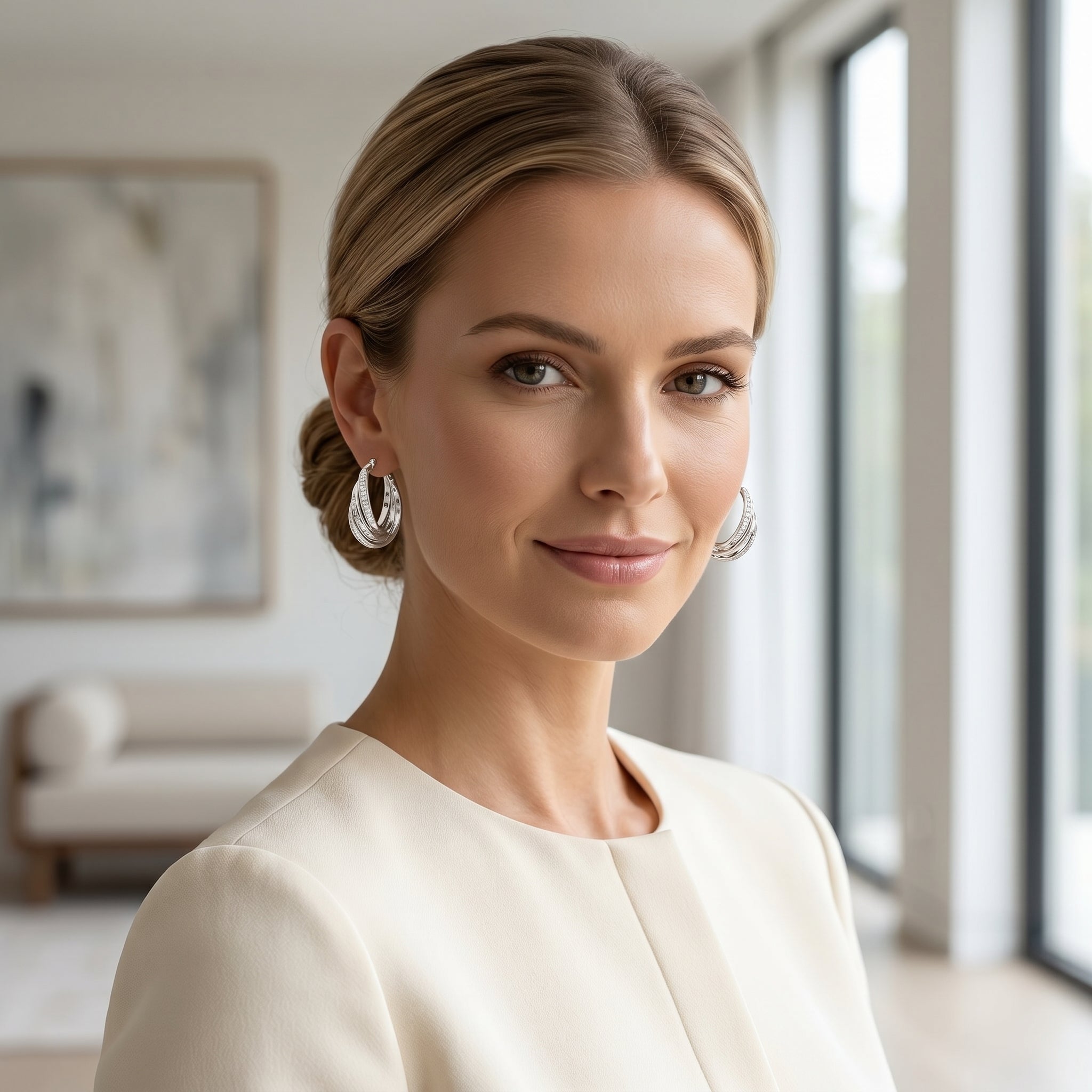 Elegant Hoop Earrings for Women | Stylish Daily Wear Earrings | 925 Sterling Silver