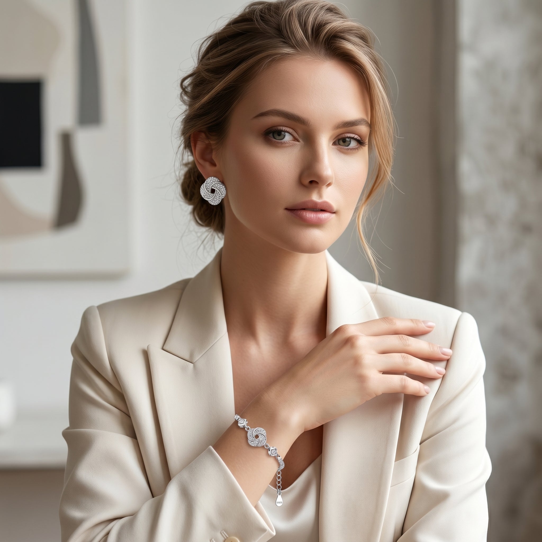 Star Charm Stone Bracelet for Women | Elegant Daily Wear Bracelet | 925 Sterling Silver