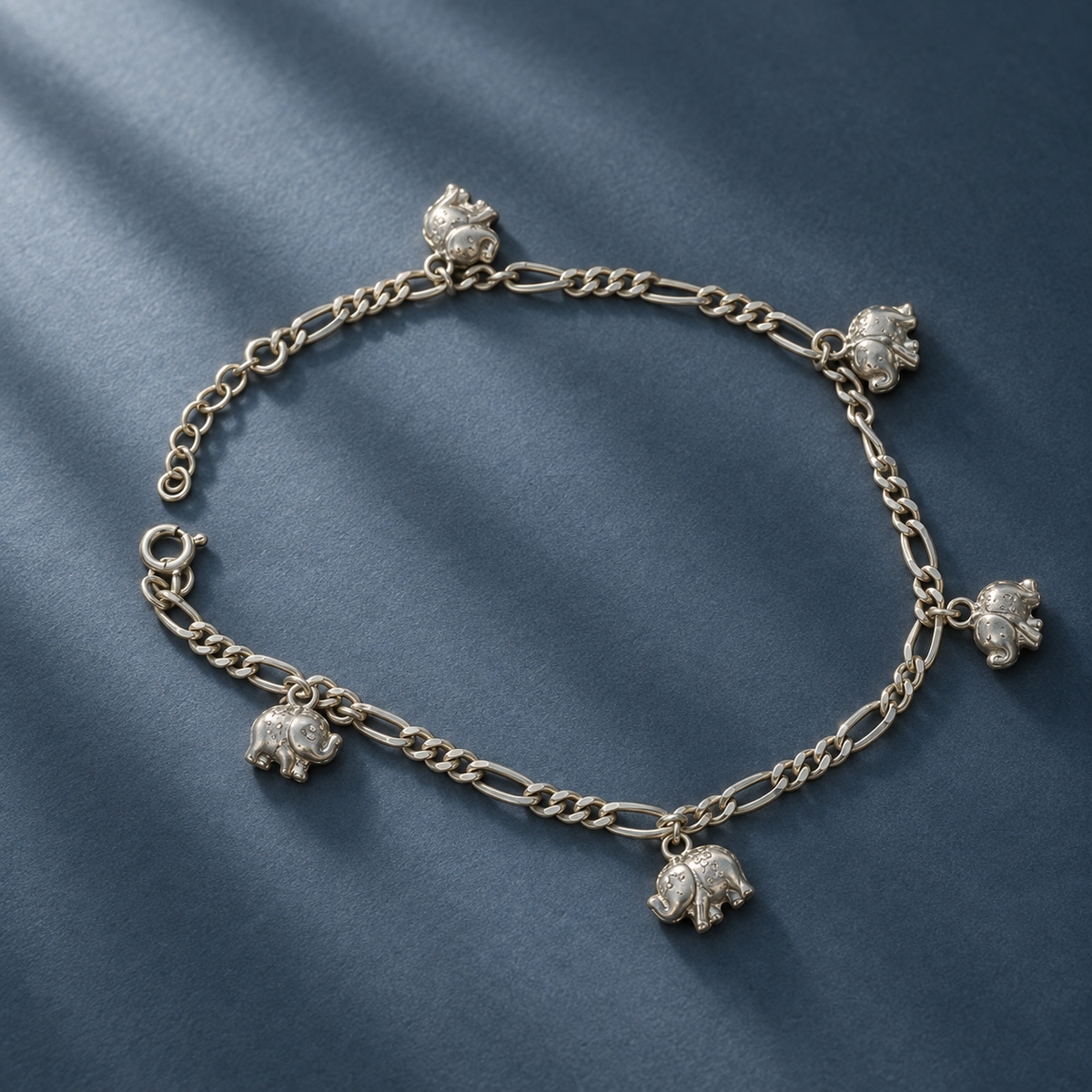 Elephant Charm Bracelet for Women | Elegant Daily Wear Bracelet | 925 Sterling Silver
