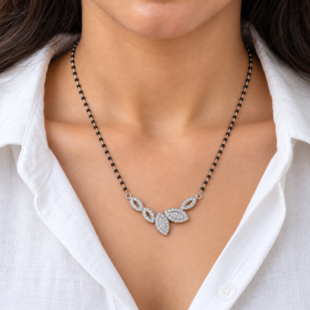 Graceful Vine Leaf Mangalsutra