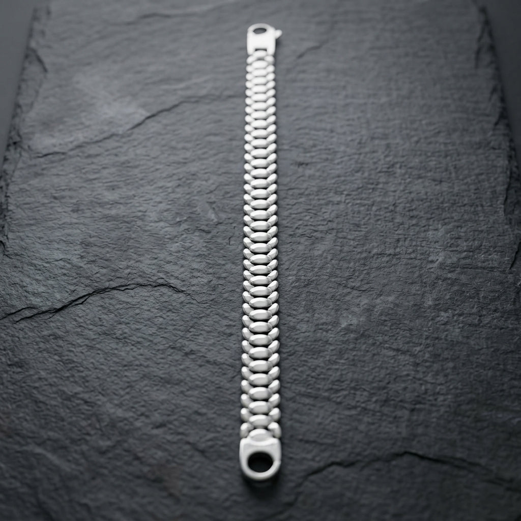 Classic Cuban Chain Bracelet for Men | Minimal Everyday Bracelet | 925 Sterling Silver
