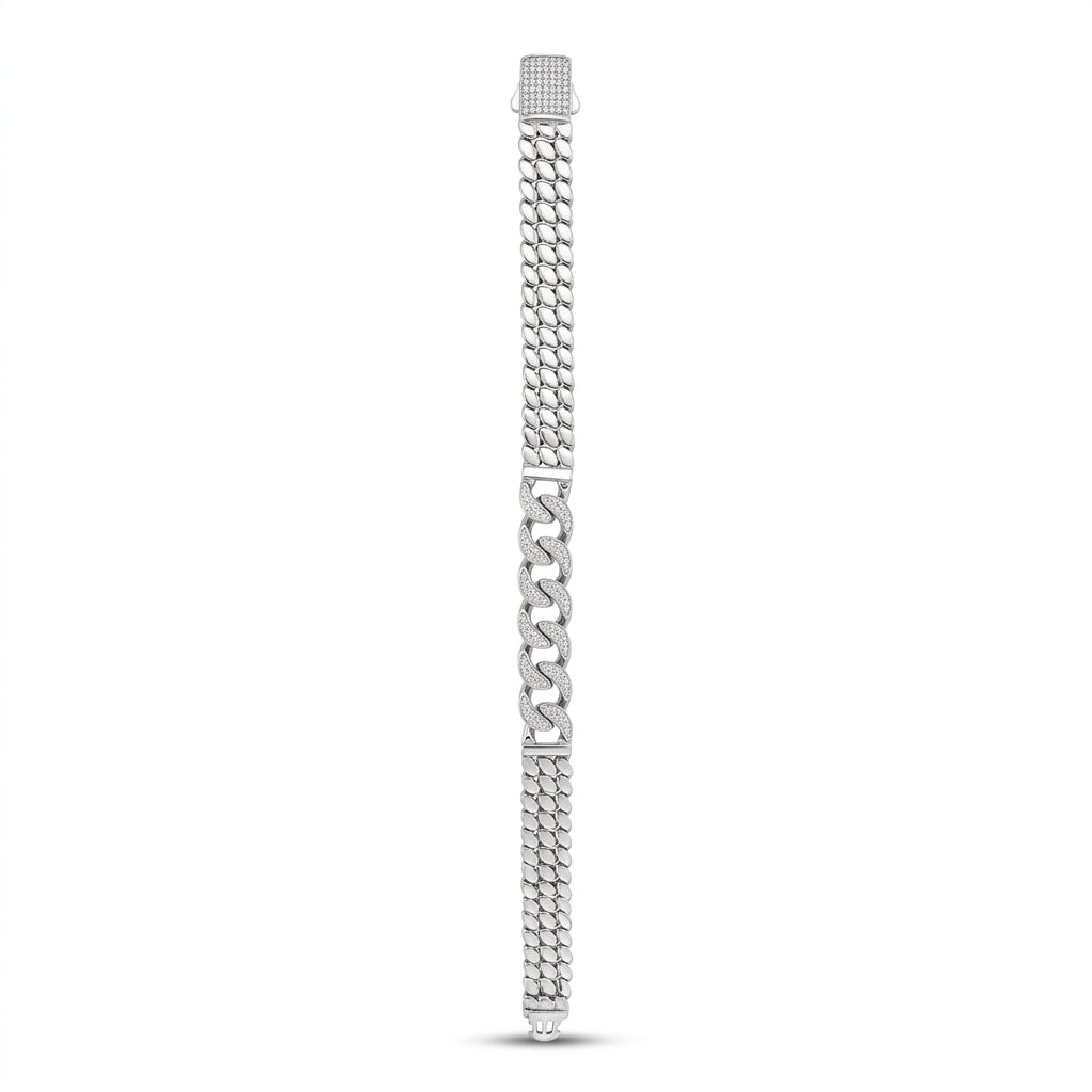 Iced Cuban Designer Bracelet for Men | Luxury Statement Bracelet | 925 Sterling Silver