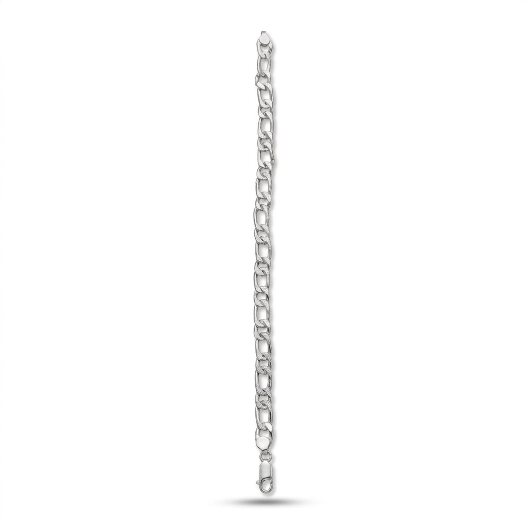 Classic Figaro Chain Bracelet for Men | Minimal Everyday Bracelet | 925 Sterling Silver