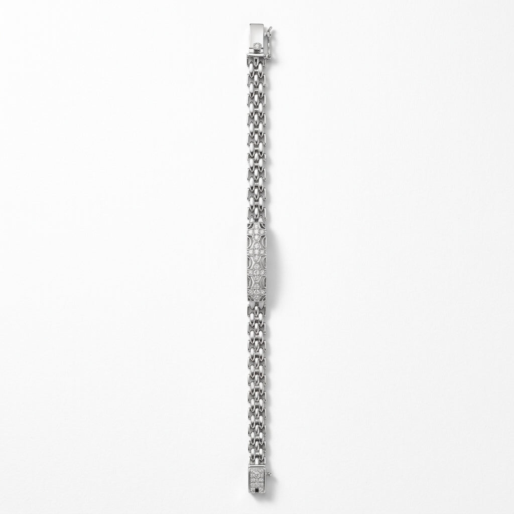 Classic Engraved ID Bracelet for Men | Stylish Chain Bracelet | 925 Sterling Silver