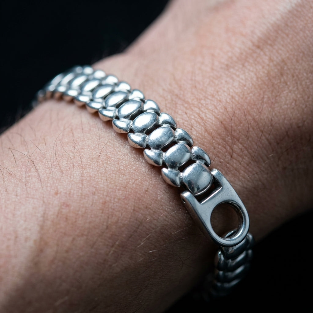 Classic Cuban Chain Bracelet for Men | Minimal Everyday Bracelet | 925 Sterling Silver