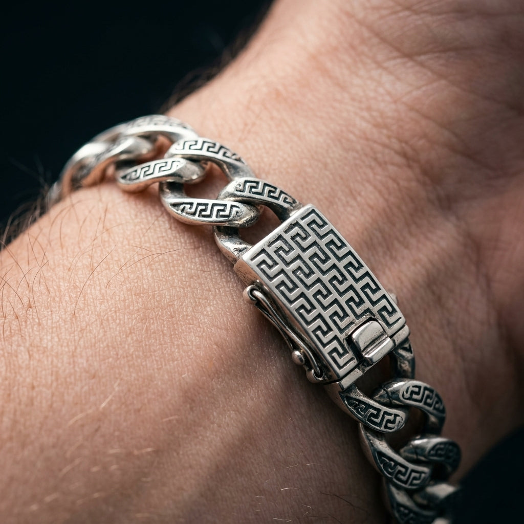 Iced Cuban Link Bracelet for Men | Premium Luxury Bracelet | 925 Sterling Silver