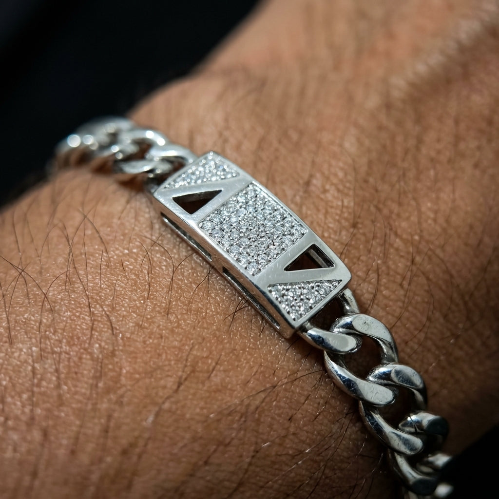 Designer Chain Link Bracelet for Men | Premium Statement Bracelet | 925 Sterling Silver