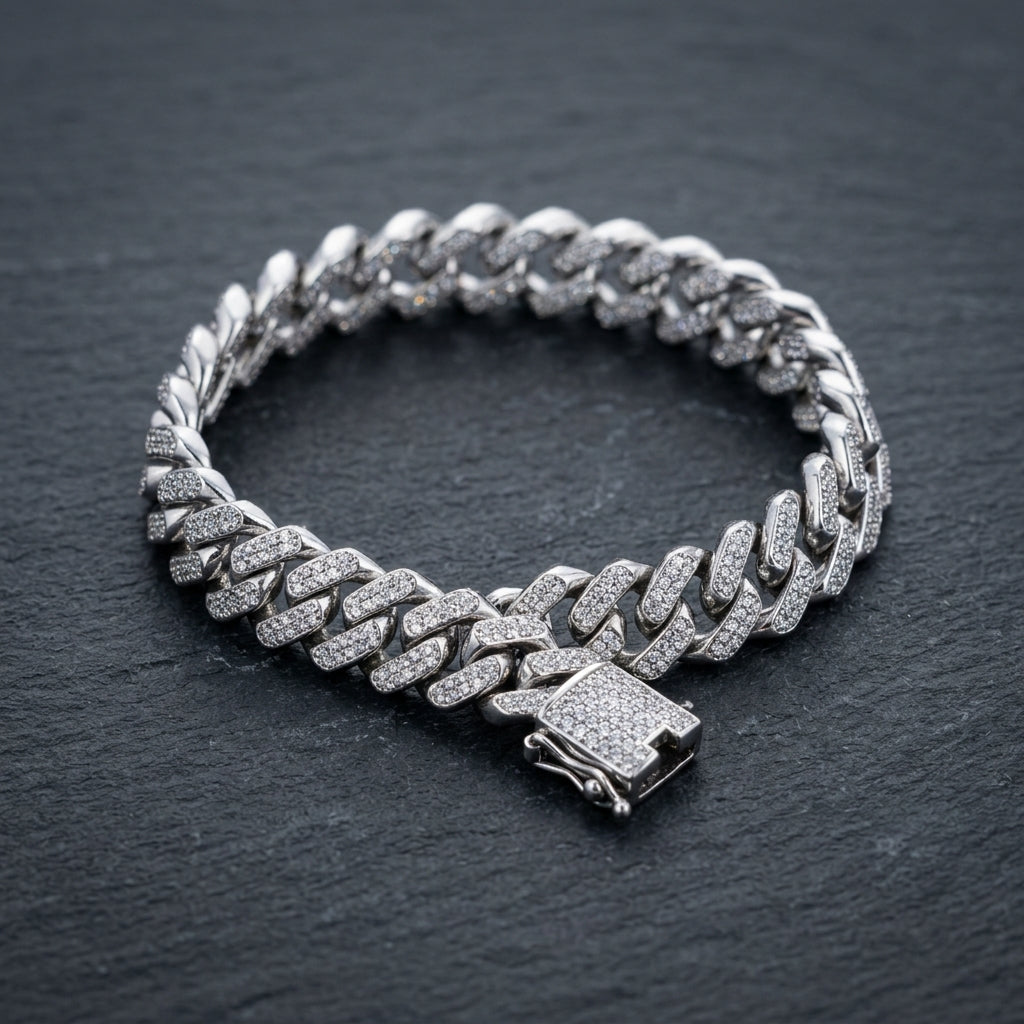 Classic Box Link Bracelet for Men | Minimal Everyday Bracelet | 925 Sterling Silver